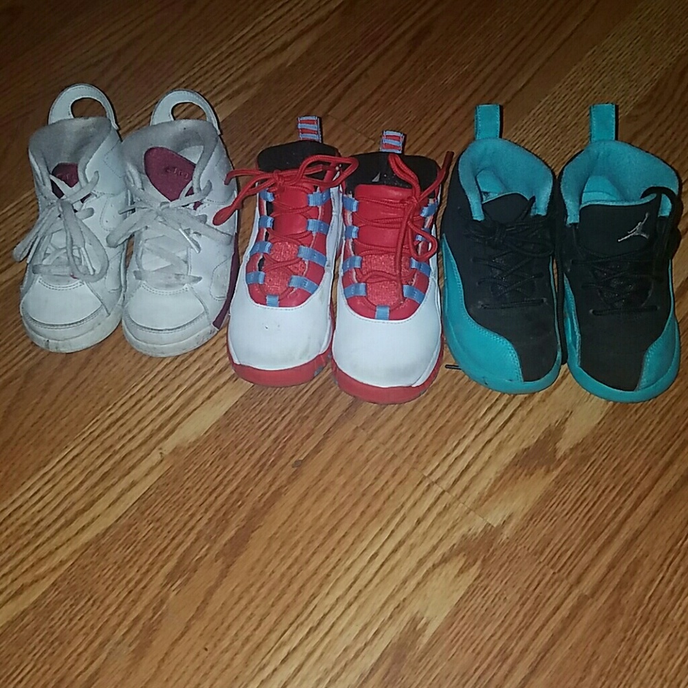 SOLD!! 3 pair of kid Jordans for the price of 1