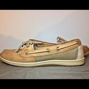 Angelfish Sperrys Boat Shoe Tan Women's 8