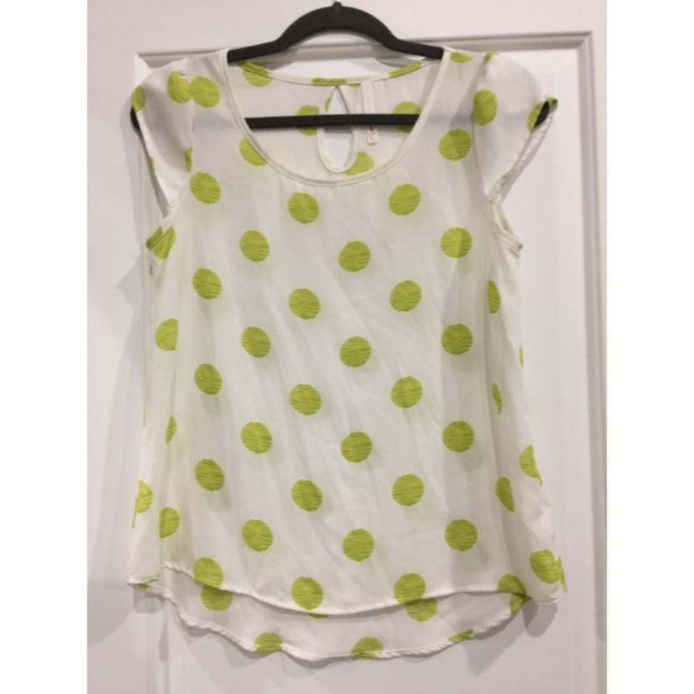 ModCloth polka dotted flowy tee