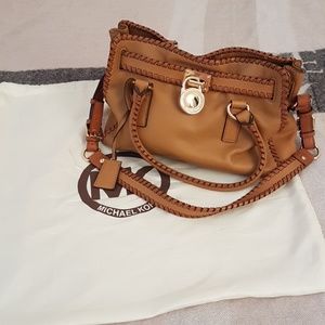 Michael Kors tan leather bag