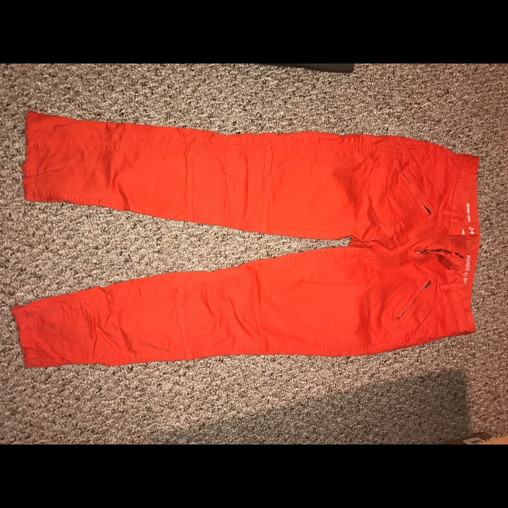 Orange Moto Khakis
