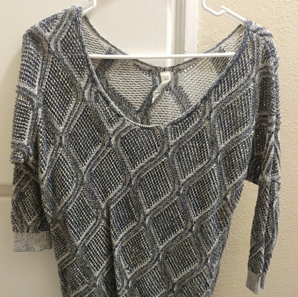 Grey knit sweater
