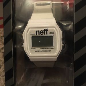 Neff White Digital Watch