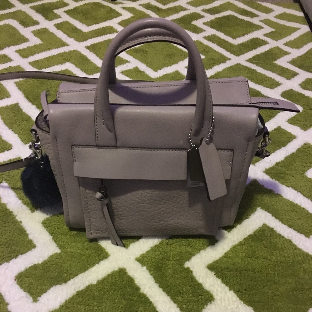 Coach small grey satchel