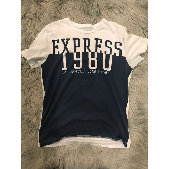 Express Other - Express White and Blue T-Shirt!!!
