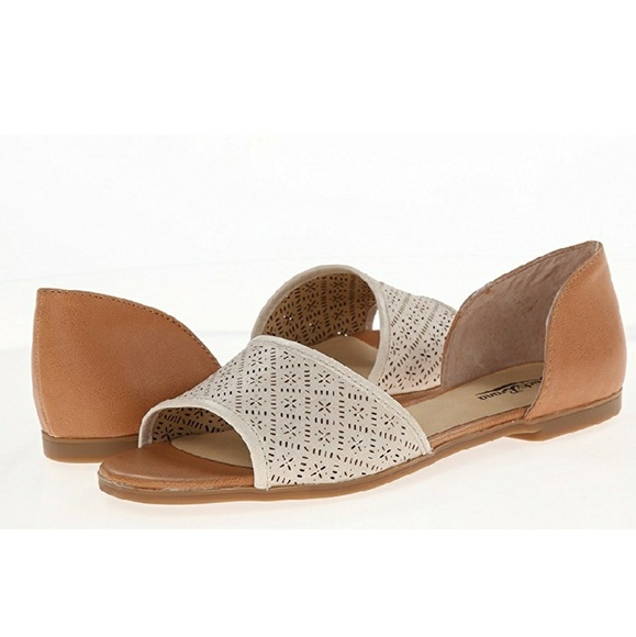 Lucky Brand Shoes - Cream and Tan Lucky Brand Ballet Flat