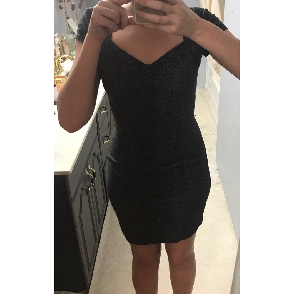 Dark gray dress