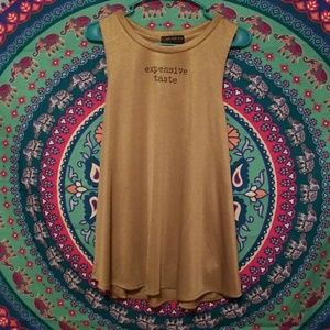 "Expensive taste" tank