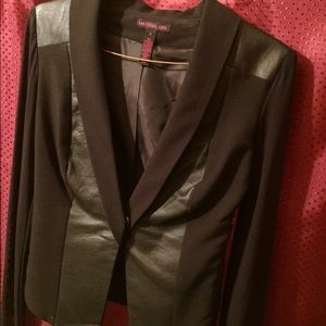 Blazer with mesh arms