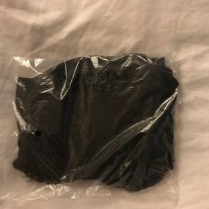 Victoria's Secret black lace bandeau bralette