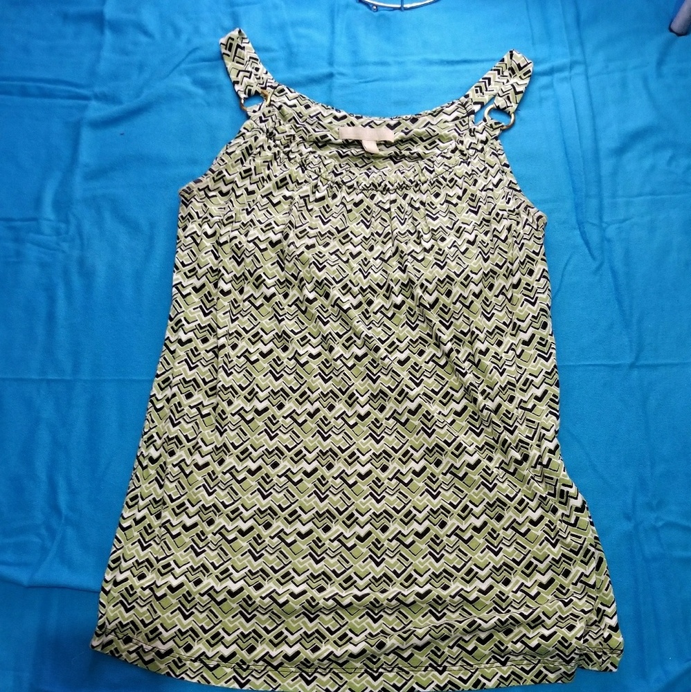 Banana Republic green Geo tank