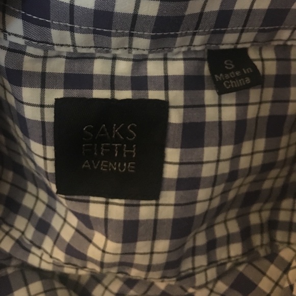 ๐ Men's SAKS FIFTH AVENUE long sleeve button up - Picture 7 of 8