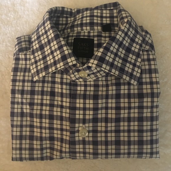 ๐ Men's SAKS FIFTH AVENUE long sleeve button up - Picture 2 of 8