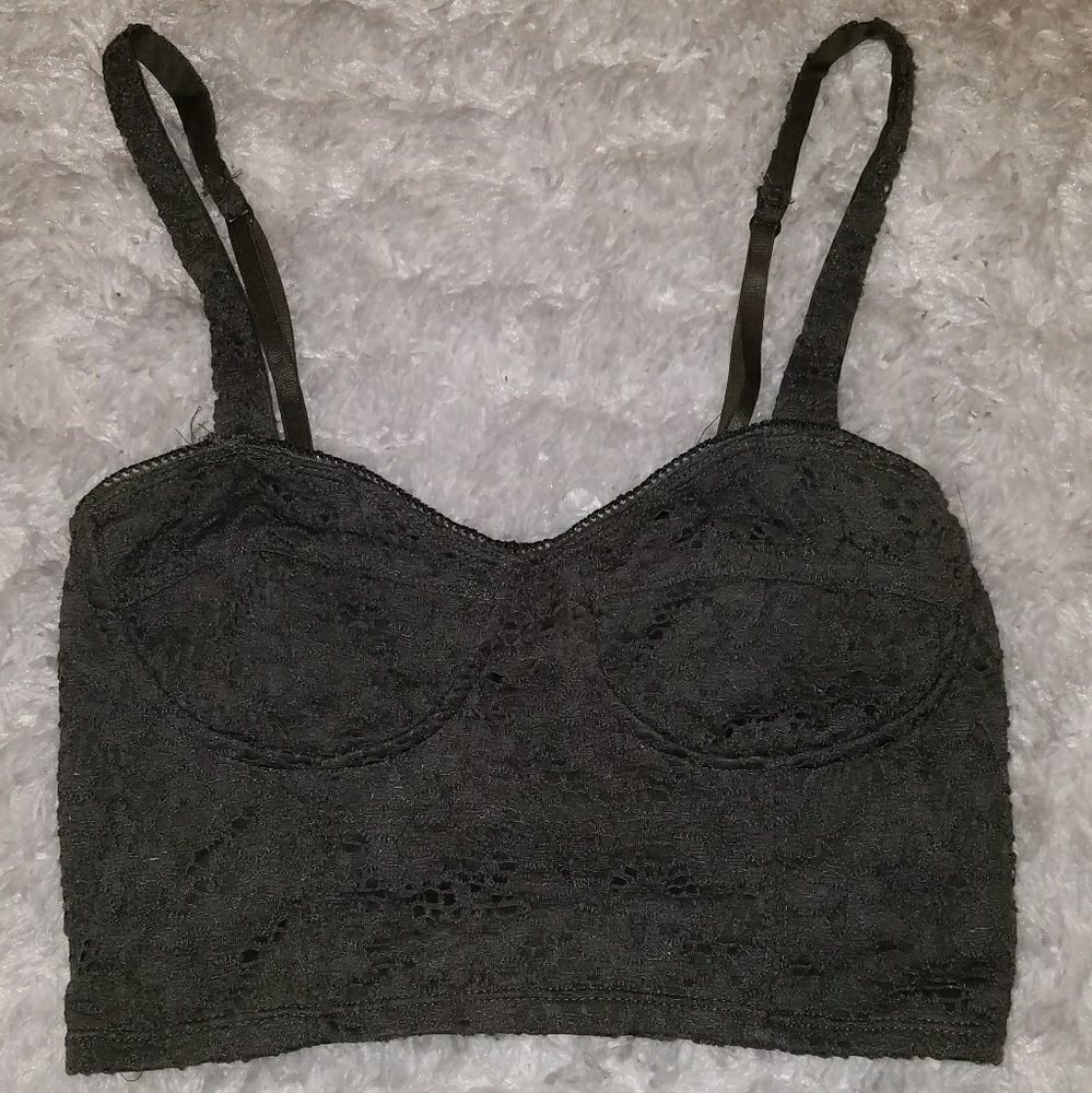 Olive crop top