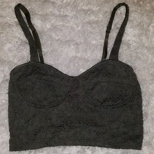 Olive crop top