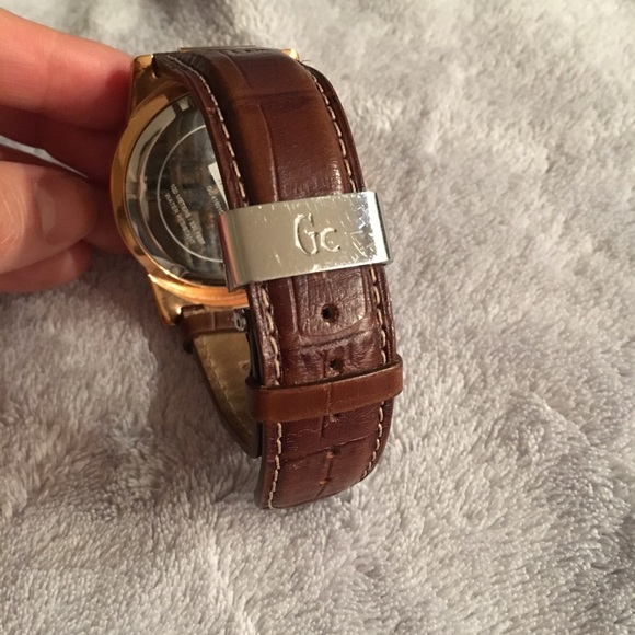 GC Chronograph Watch with brown leather strap main image 5