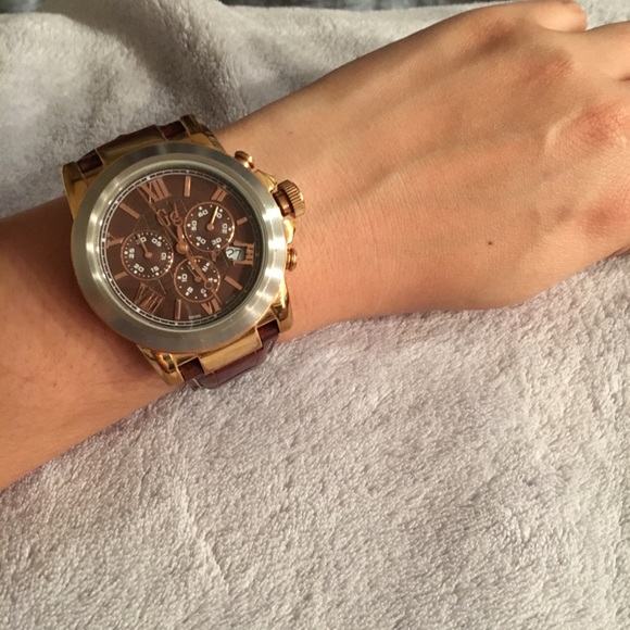 GC Chronograph Watch with brown leather strap main image 8