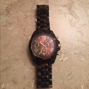 Michael kors tortoise shell watch