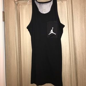 long air jordan tank top / swim cover up