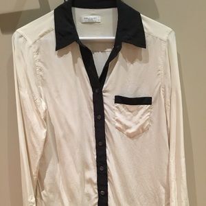 Equipment silk long sleeve blouse