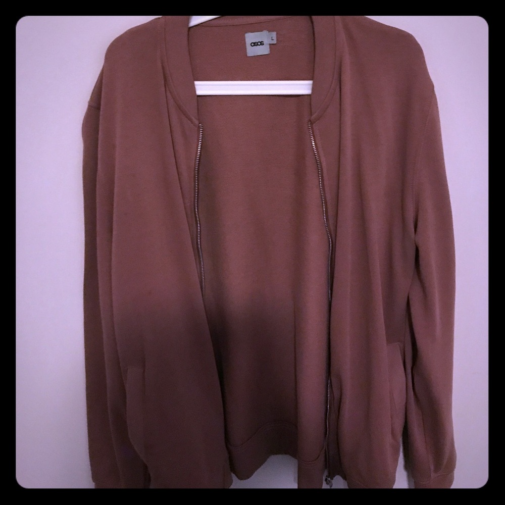 Men's Asos off pink Zip up jacket
