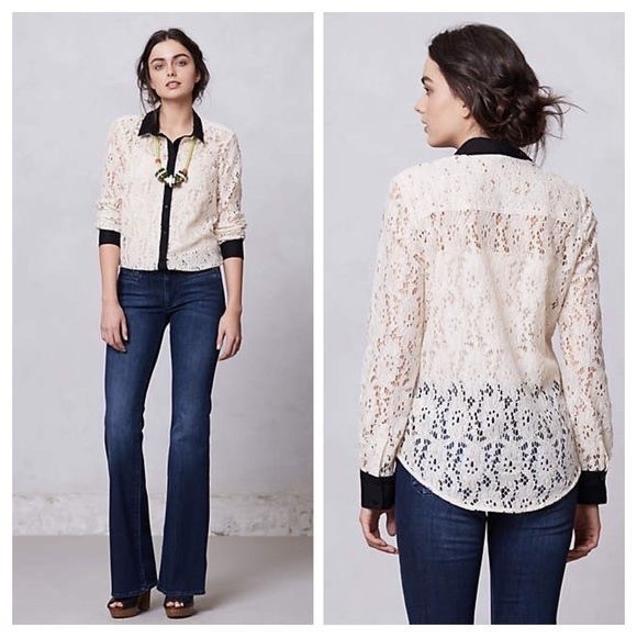 Anthropologie Tops - Anthropologie Vanessa Virginia Gemma Lace shirt