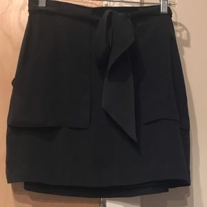 Madewell Black Tie Skirt