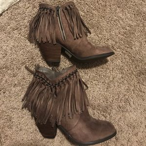 Not rated brown booties