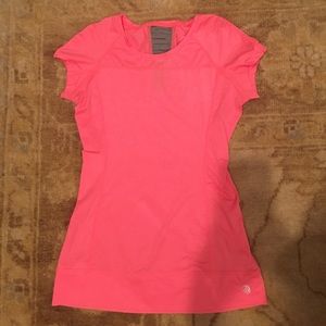 Neon pink workout top