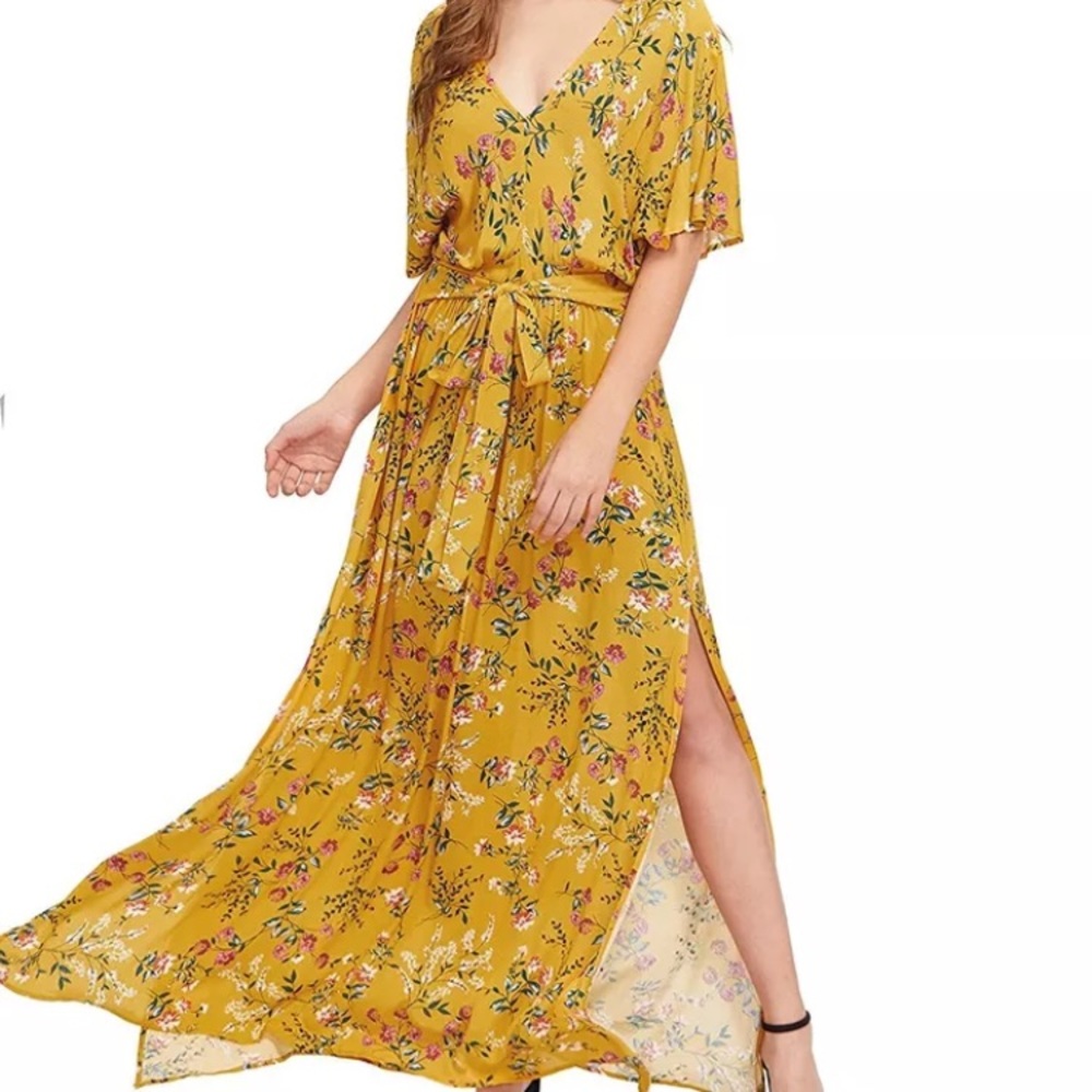 Last Chance! Donating! Yellow Maxi Dress