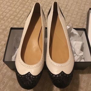 Glitter Oxford Ballet Flats**brand new!!!!