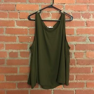 Sleeveless Olive Tank