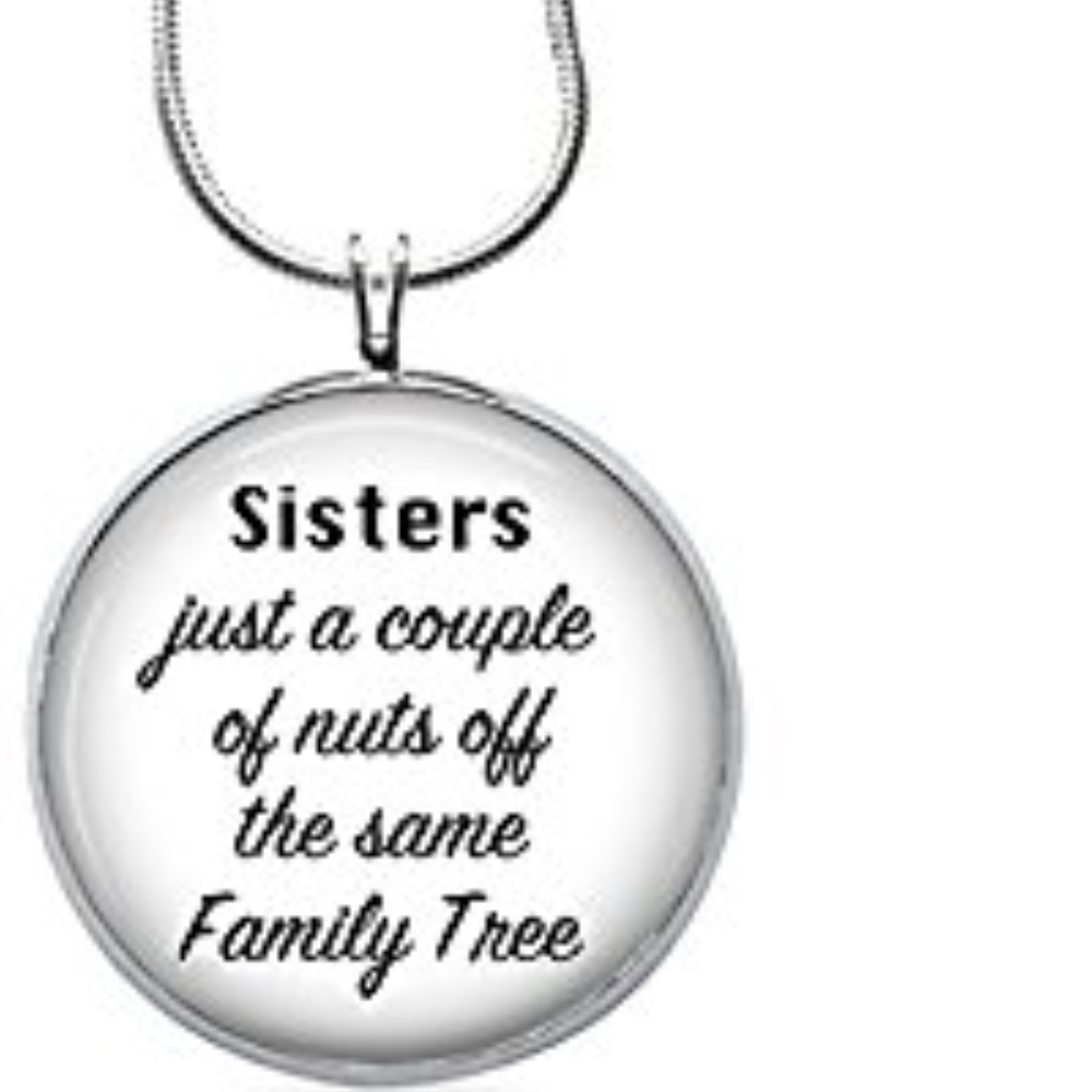 Funny Sister necklace- Sisters family tree