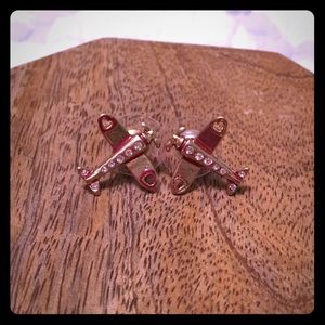 Betsey Johnson ✨Cute gold and Rhinestone earrings Betsey Johnson ✨Cute gold and Rhinestone earrings