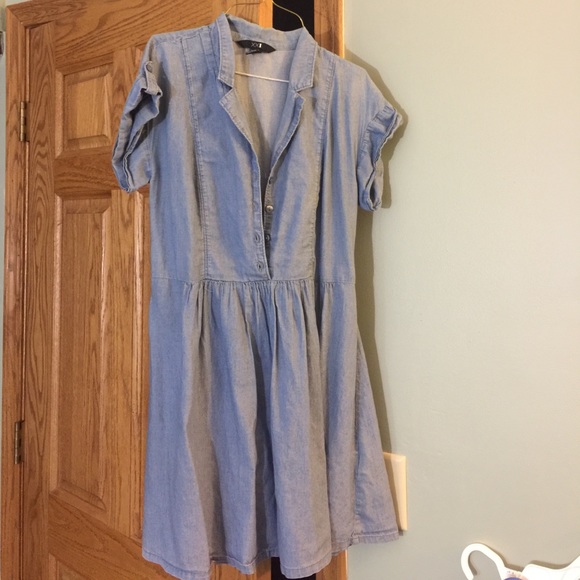 Chambray shirt dress light blue - Picture 1 of 2