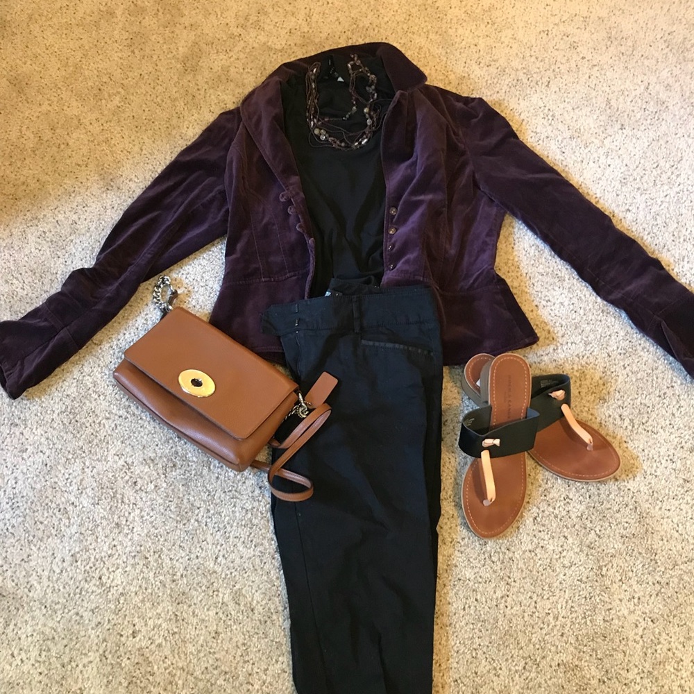 Dark purple jacket