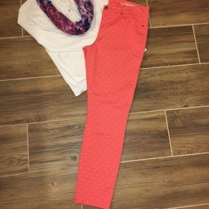 New w/o tag GAP Stretch Legging Jean Size 29 Coral