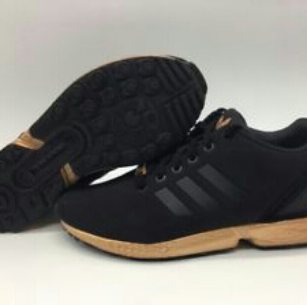 Black and gold Adidas z flux
