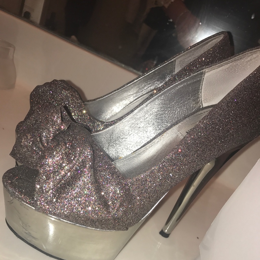 Glittery Steve Madden platforms