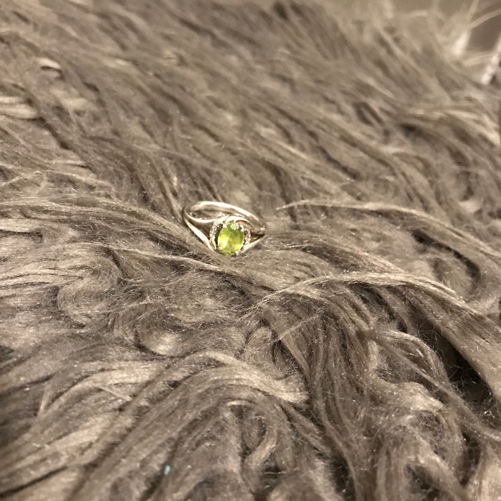 Peridot birthstone ring