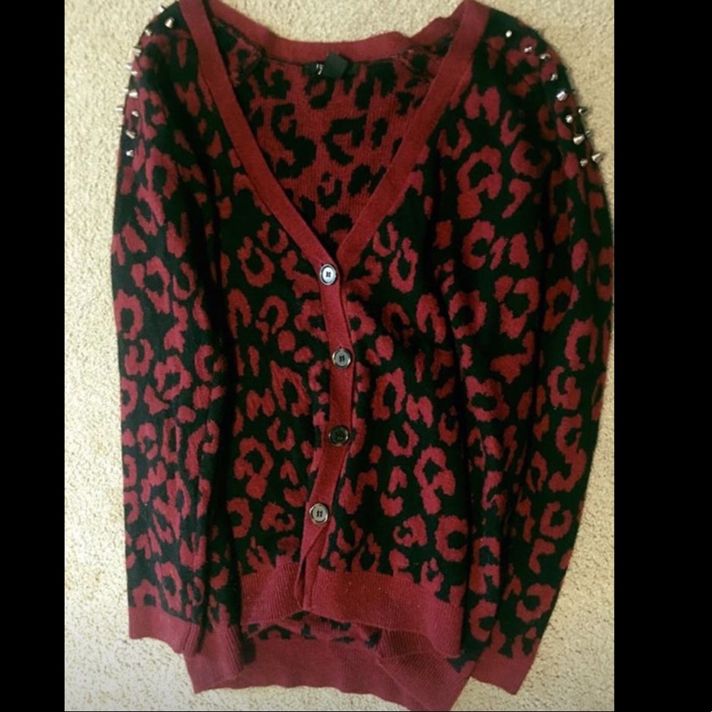 Forever 21 studded cardigan