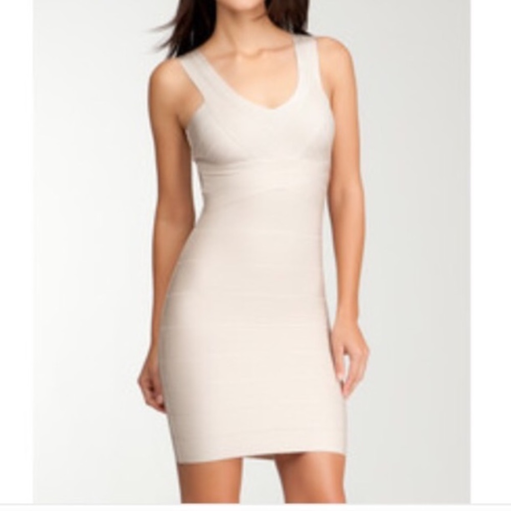Double v Bebe bandage dress