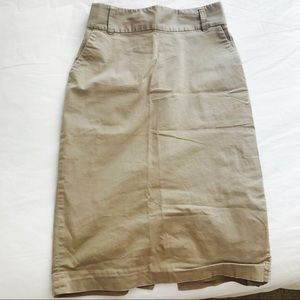 Banana Republic Tan High Waist Skirt (Size 4)