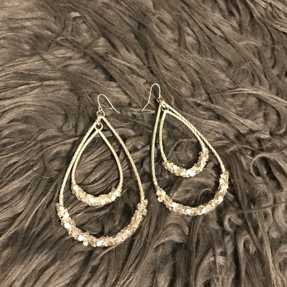 Silver earrings