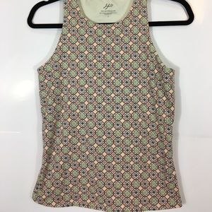 Racer back shelf bra tank jjill size small soft!