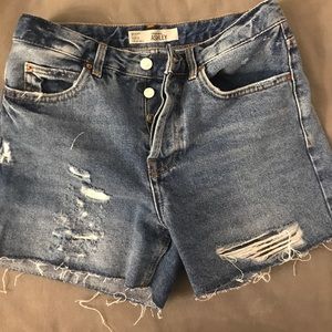 Denim shorts