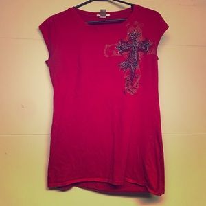 Red stylish tee shirt