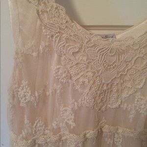 Beautiful lacy cream dress