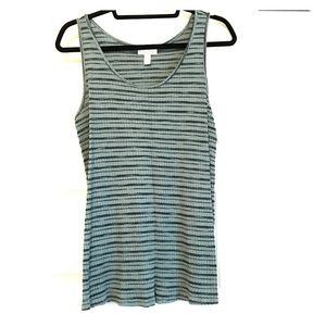 Liz Lange Maternity Green Ribbed Tank Large Liz Lange Maternity Green Ribbed Tank Large