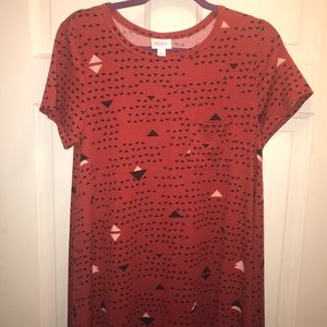 Small red CARLY lularoe